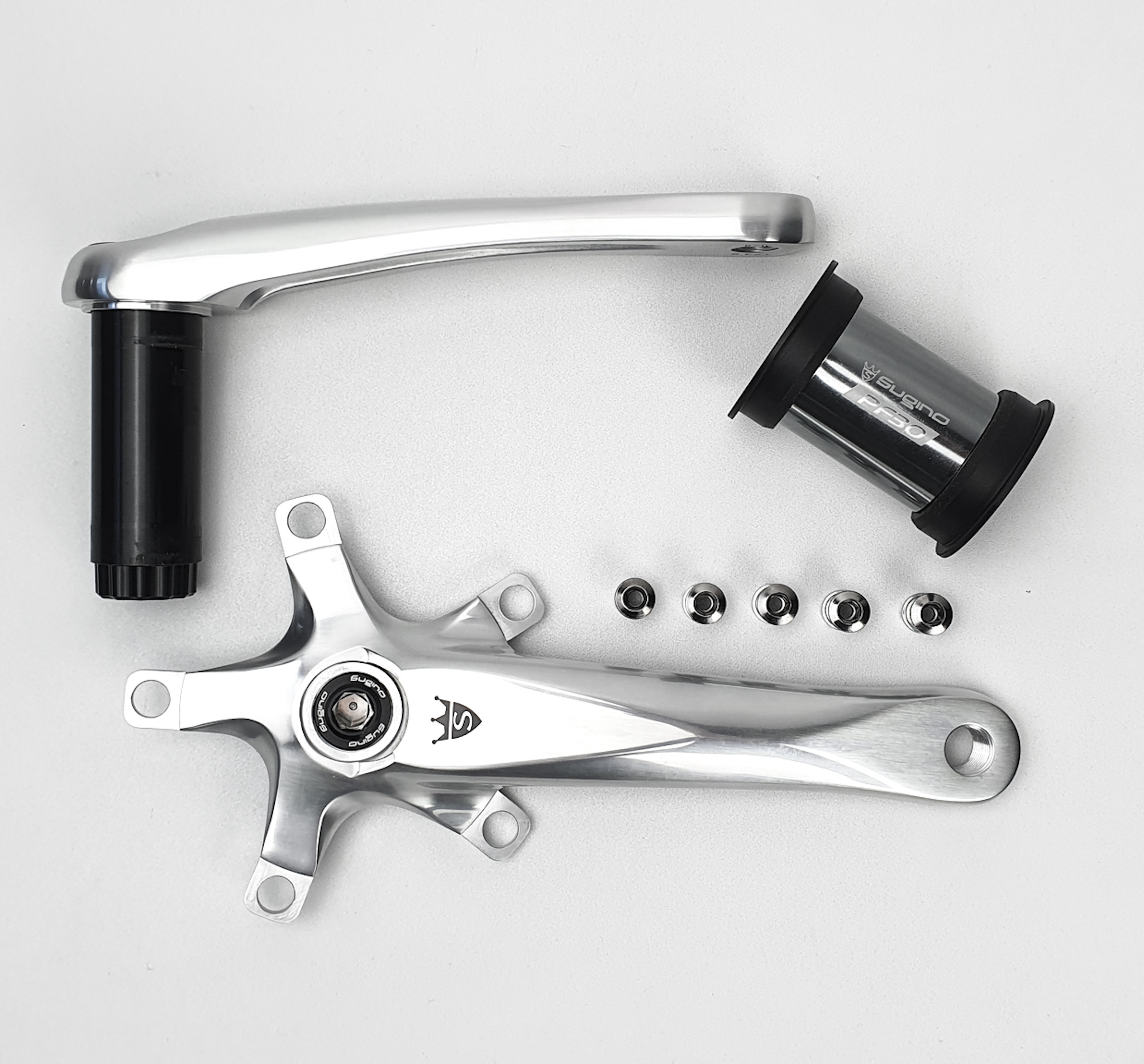 Sugino EXP-601D Kurbel 170mm silber inkl. BB PF30